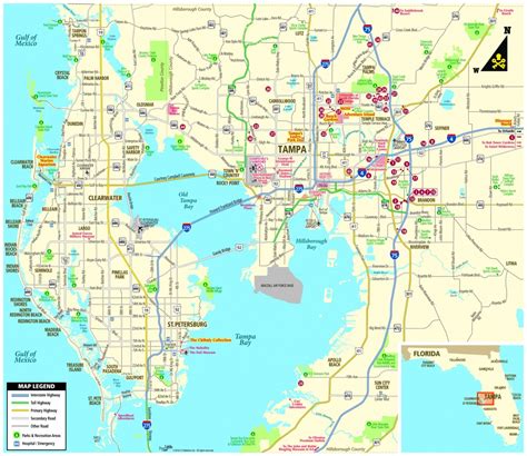 MAP Map Of Tampa Bay Florida